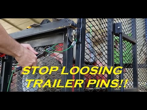 How to add a cable to trailer gate pins! DIY STOP LOOSING PINS FOREVER!