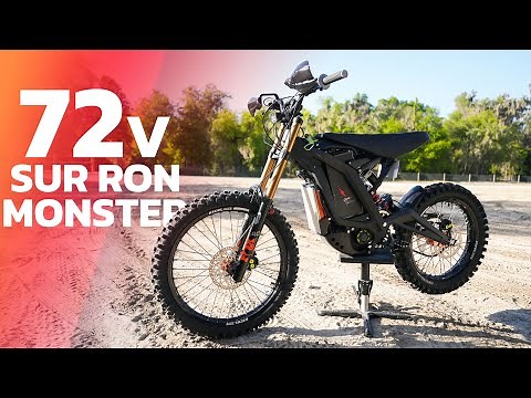 This 72v SUR RON X is FAST! | Electric Dirt Bike Test