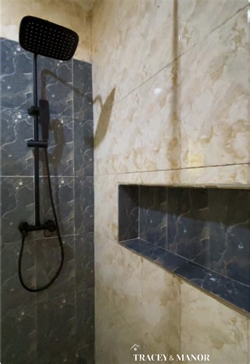 Bath tub to shower transformation on a budget! #bathroomremodel #interiordesign #lagos