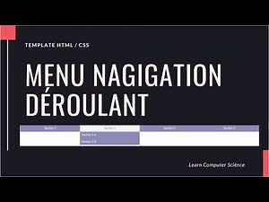 Menu de navigation déroulant HTML / CSS [Template #1] [LCS]