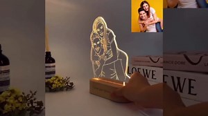 Personalized 3D Lamp Night Light Custom Photo And Text Lamp, Acrylic night light, Customized Valentine's Day, Wedding, Anniversary, Birthday, Christmas, Gift For Him, Names And Date, Couples, Her / 7
