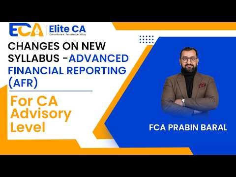 AFR New Syllabus Breakdown | CA Advisory Level | Old vs New + Class Updates | EliteCA