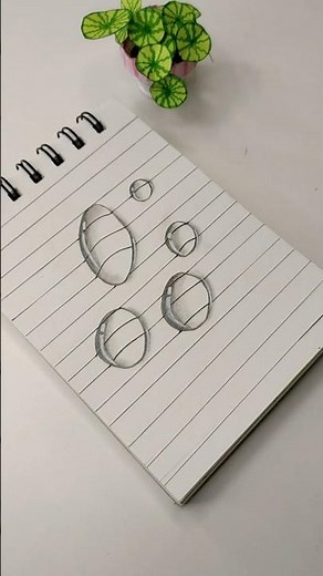 Realistic Water Bubbles Drawing 💧😱 Looks 3D!