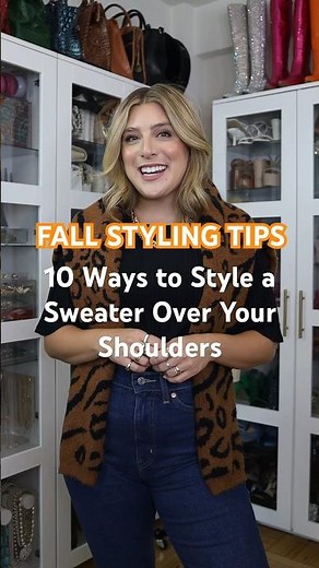 Here are 10 ways to tie a sweater over your shoulders 🌟