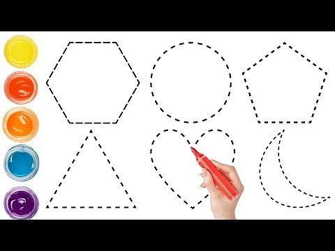 Name of all shapes with pictures | Learn 2d shapes names with objects | Shobi Study class