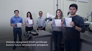 We’re helping students prepare for the future of work with the launch of the ABB Robotics #education package for #schools, #colleges, and #universities. Designed by experts, with ease of use as a top priority, the package gives #students hands-on training with #robotics and #automation. Including a robot cell, easy-to-implement coursework, and a global certification, the ABB Robotics education package empowers teachers and gives students real world training in robotics concepts. Visit: https://n