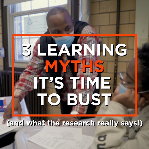 87K views · 470 reactions |  Myth busted: Tailoring instruction to students’ preferred “learning styles” has no scientific backing. Watch to see what other learning myths it’s time to ditch—and what you should do instead. | Edutopia | Facebook