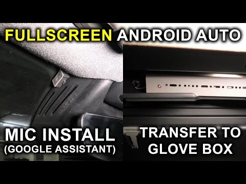 Volvo XC40 (2018-2022): Fullscreen Android Auto Module Mic Install & Transfer To The Glove Box.