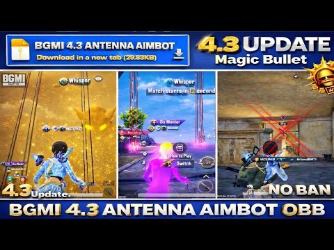 BGMI 4.3 ANTENNA CONFIG FILE |BGMI 4.3 AIMBOTOBB |BGMIAIMBOT OBB 4.3 |BGMI ANTENNA CONFIG FILE