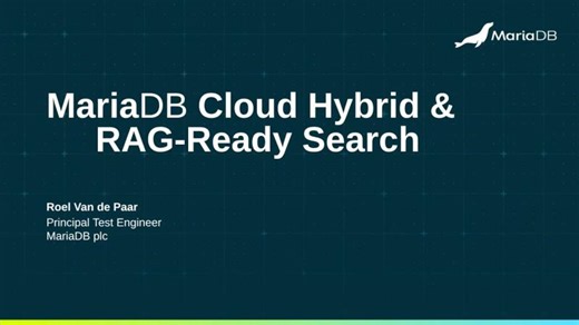 How to Build a Hybrid RAG App with MariaDB Cloud Vector Search MCP | Archie Dhaliwal