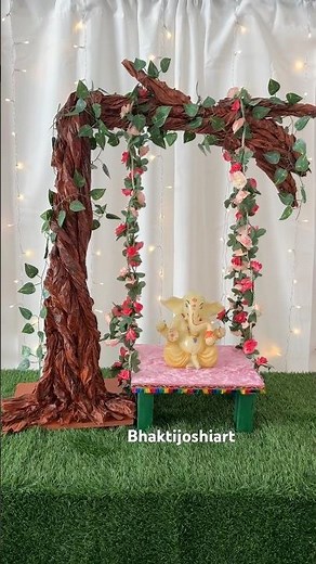 Unique DIY Ganpati Swing Decoration | Easy & Beautiful Ganesh Chaturthi Decor 2025