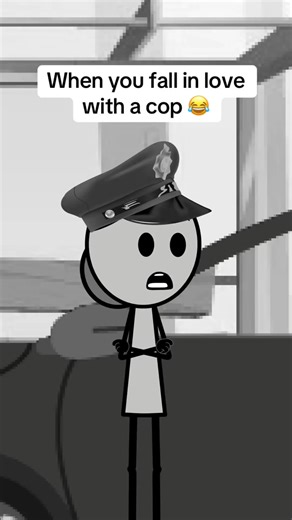 When you fall in love with a cop 😂 #animation #relationship #girlfriend #boyfriend #usa | Cool Animations