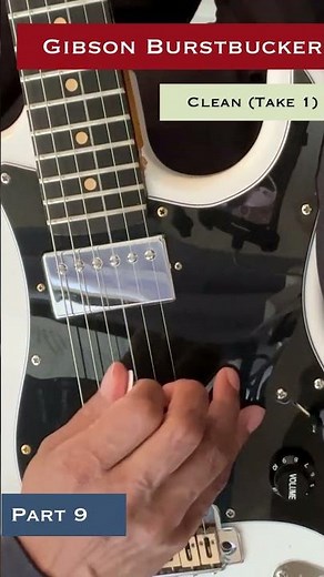 How Gibson Burstbucker pickup handles open mids (clean demo)
