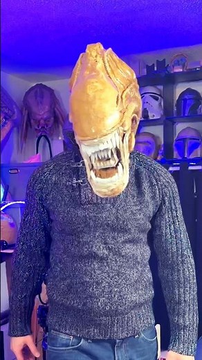 Cardboard Alien Mask! 😱 #aliens #epiccardboardprops