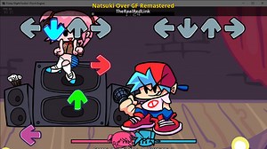 Natsuki Over GF Remastered Mod for Friday Night Funkin' | FNF Mods