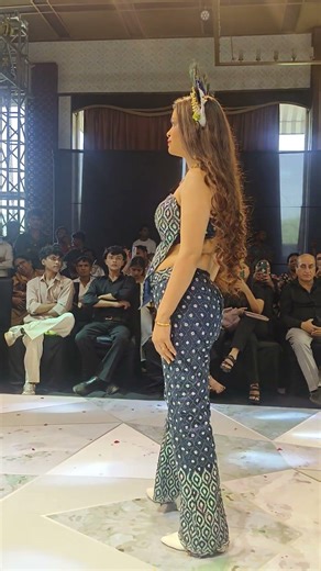cute model for ramp walk