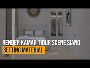 sketchup vray render interior (bedroom) - belajar vray 12