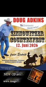 🎸 Zinnowitz, I’m Coming Home! 🇩🇪 2017, 2018, 2019, 2023… and now our 5th time in 2026 – what an honour! 📅 June 12, 2026 – Zinnowitzer Countryfest Every year by the Baltic Sea has been unforgettable – thank you for bringing me back again. Let’s make 2026 our biggest country party yet! 🆓 FREE ENTRY – bring your boots & your friends! #Zinnowitz #Countryfest #DougAdkins #5TimesBack Peer Martina | Doug Adkins