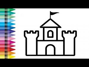 How to Draw a Castle | Easy Step by Step Drawing Tutorial 🏰