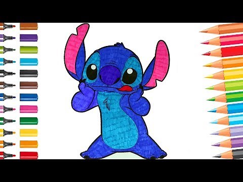 Cute Stitch - Lilo & Stitch Coloring Book Pages for Kids