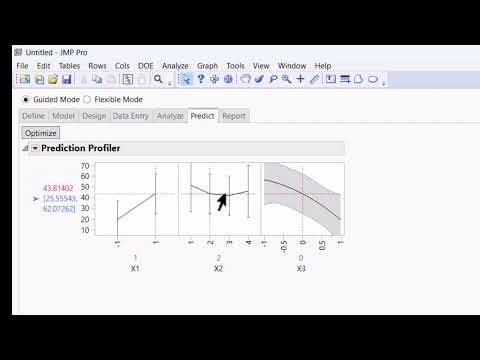 New DOE Feature in SAS-JMP
