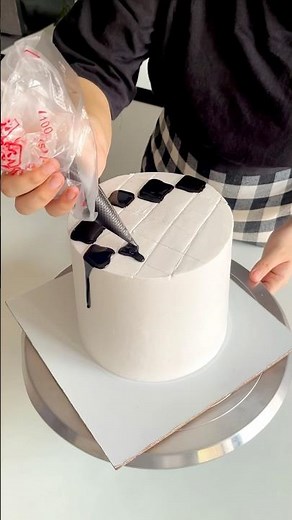 chessboard cake with edible chess pieces