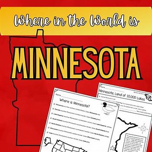 Minnesota Map Worksheets - Find and Color Activities!