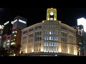「WAKOツリー」銀座和光の時計台ライトアップ