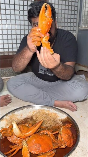 Sagar bhi Sikh Gaya Crab khane🔥😱Crab Eating Challenge😍 #shorts #crab #seafood