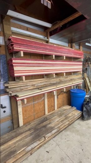 Easy DIY Lumber Rack Under a Minute!!!