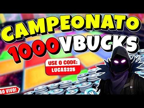 🔴CAMPEONATO DE 1000 VBUCKS - COLOR SWITCH | FORTNITE AO VIVO - VEM PARTICIPAR