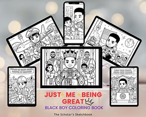 Black Boy Coloring Pages, Positive Affirmations, Growth Mindset Activity (23 Pages) - Etsy