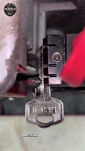 Perfect Key Cutting Machine Magic 🔑✨ #Locksmith #Satisfying #DIY