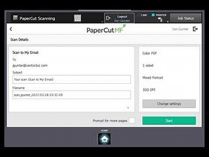PaperCut Scan Training Video