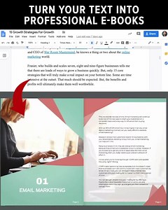 [Video] Create a beautiful eBook in 2 Minutes From Your Blog, Facebook™️, MS Word or Google Docs ✅ 🎉 New Deal: One Time Purchase 🎉 https://designrr.io/getstarted "I tripled the growth of my list in around 8 minutes using Designrr" Mike Cooch - Founder of LVRG, Contributer for Entrepreneur Magazine Click here to grow your email list, publish eBooks & repurpose your content: https://designrr.io/getstarted | Designrr