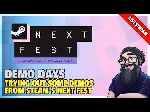 Steam Next Fest | Livestream | Dinoblade, Outbound, Replaced and Grime 2!