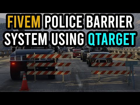 FIVEM POLICE BARRIER SYSTEM USING QTARGET | PROJECT ROGUE ROLEPLAY | https://discord.gg/projectrogue