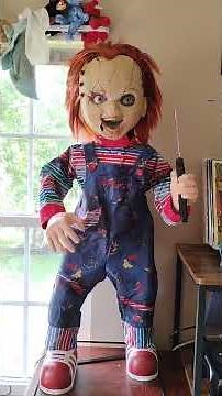 2025 home depot scarred chucky Halloween animatronic full demo #animatronics #halloween #chucky