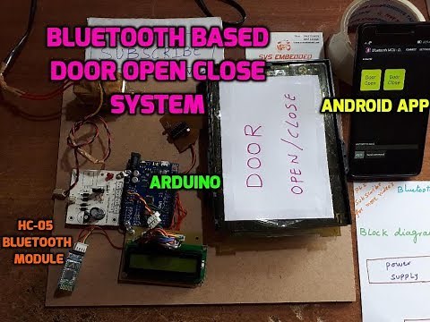Bluetooth Based Door Open / Close System Using Arduino, Android App