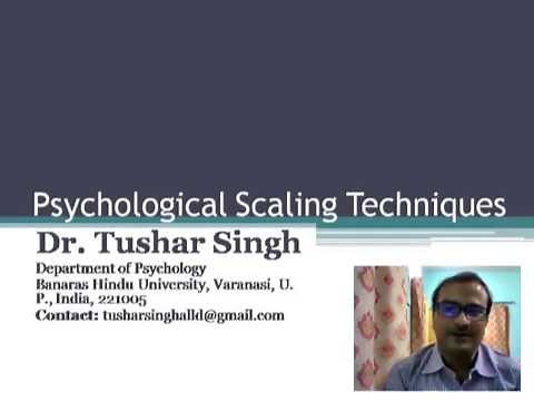 Psychological Scaling Techniques