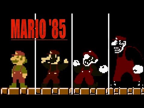 Evolution of Mario Transforming into MX in Mario '85 PC Ports