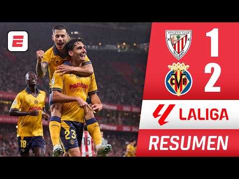 VILLARREAL sumó 3 puntos con victoria 2-1ante el ATHLETIC y sigue firme en el tercer lugar | La Liga