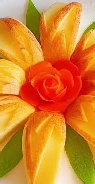 Easy instructions on making fruit dish patterns