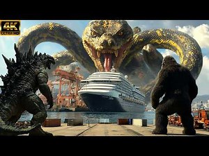 Godzilla & King Kong vs Giant Python — A City–Sea Battle… Then Something Unthinkable Happens