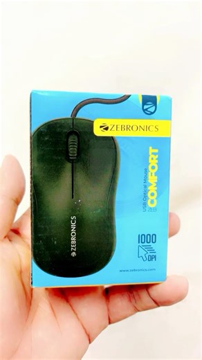 ZEBRONICS Usb Optical Mouse available #zebronics #wiredusbmouse #techreels #usefulcontent #trending