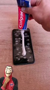 Fix Your Phone Screen With Toothpaste?! #LifeHack #PhoneFix #ScreenRepair #ToothpasteHack #DIYTrick #Experiment #ViralReels | Enjoy Matches fun
