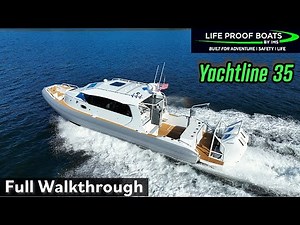 Is This THE Safest Luxury Yacht in the World? Yachtline 35 Full Tour!