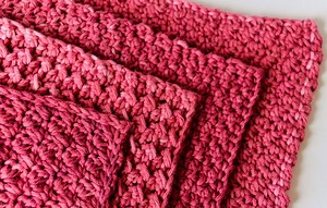 Beautiful crochet washcloths - 4 free patterns, US terms