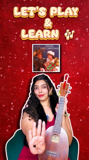 Aswathi Krishna on Instagram: "Last Christmas on Ukulele 🎶🎄 An easy ukulele tutorial you can learn in minutes — perfect for beginners and Christmas vibes. ✨ Same chords work for Guitar too 🎵 Simple, smooth & nostalgic 🎄 Save this and play along this Christmas #LastChristmas #UkuleleTutorial #ChristmasMusic"