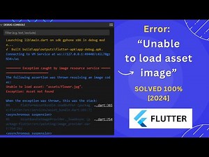 Unable to load asset image Flutter error | Using asset image in flutter | 2024 | SOLVED 100%